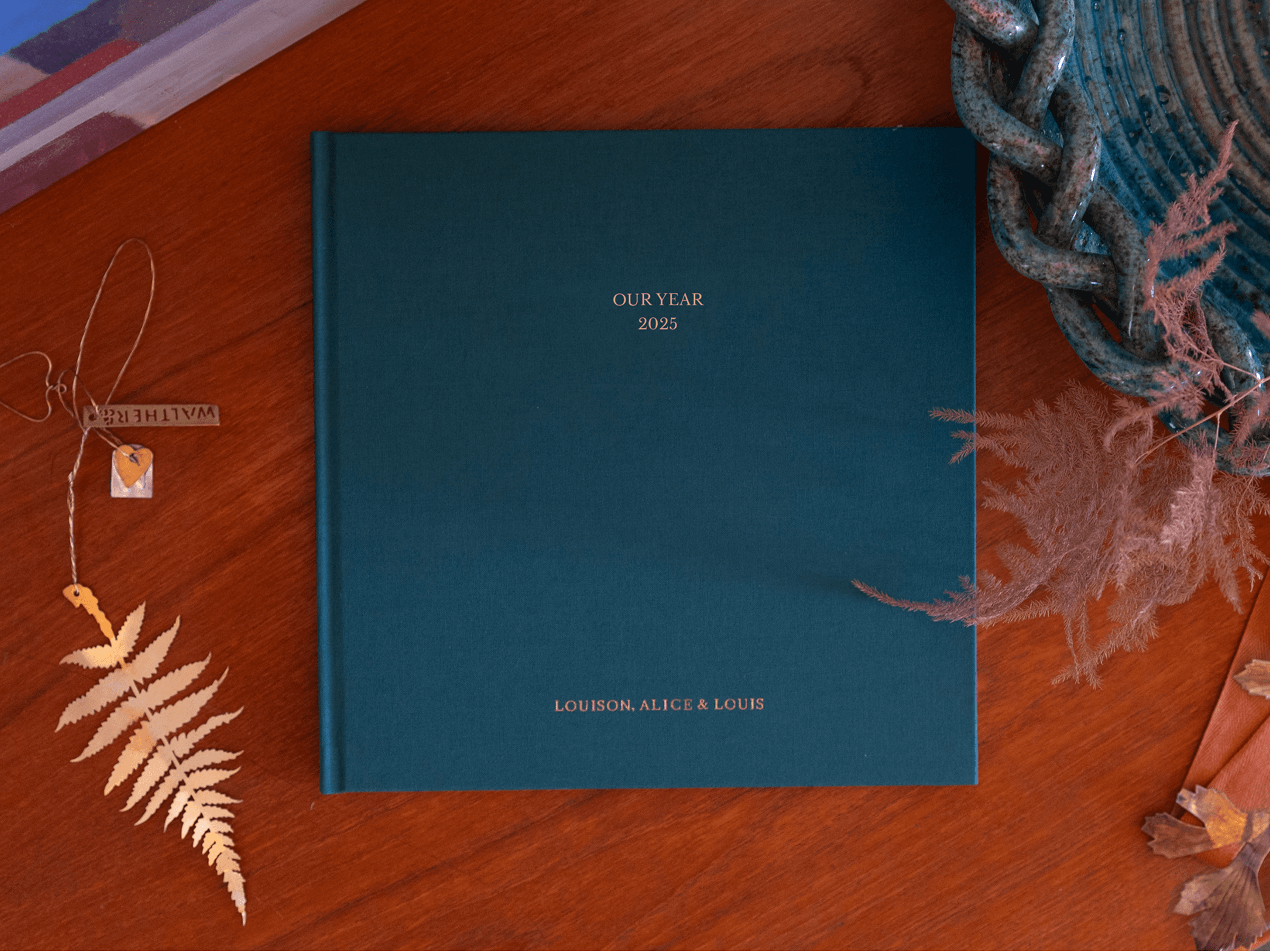 Fotobuch Stoffeinband mit veredeltem Titel