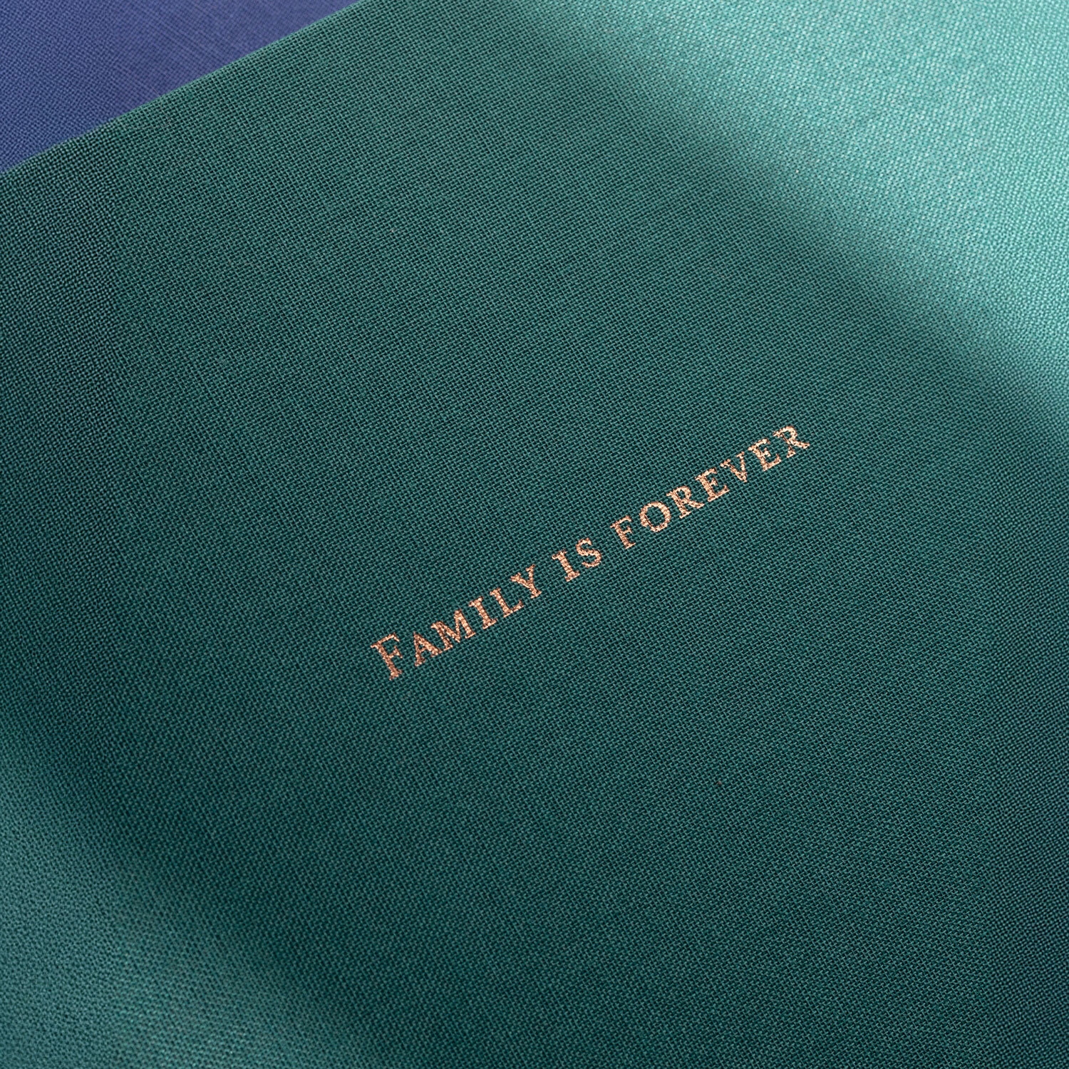 Fotobuch mit Stoffeinband Fotoprägung