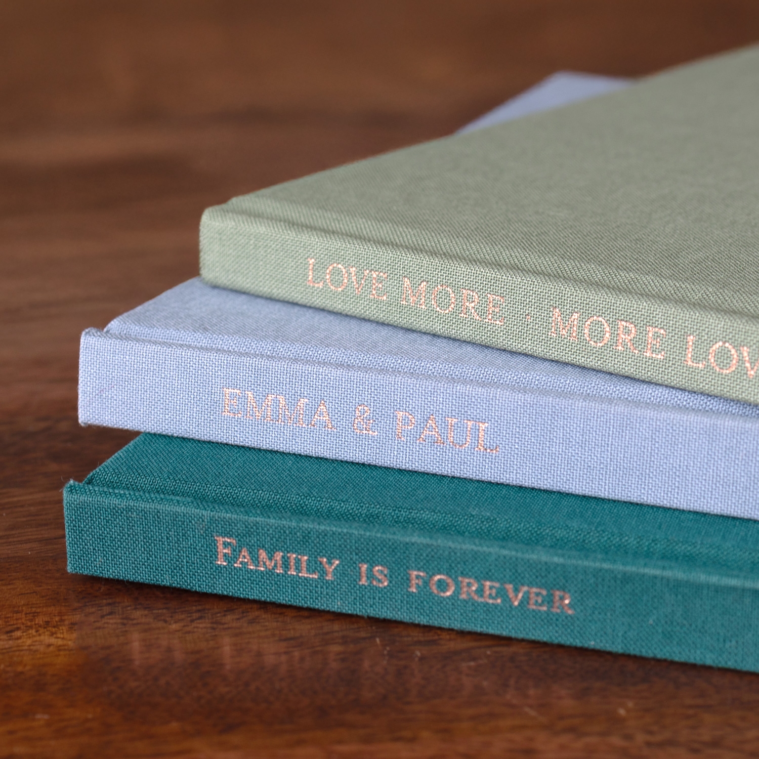 Fotobuch mit Stoffeinband Fotoprägung