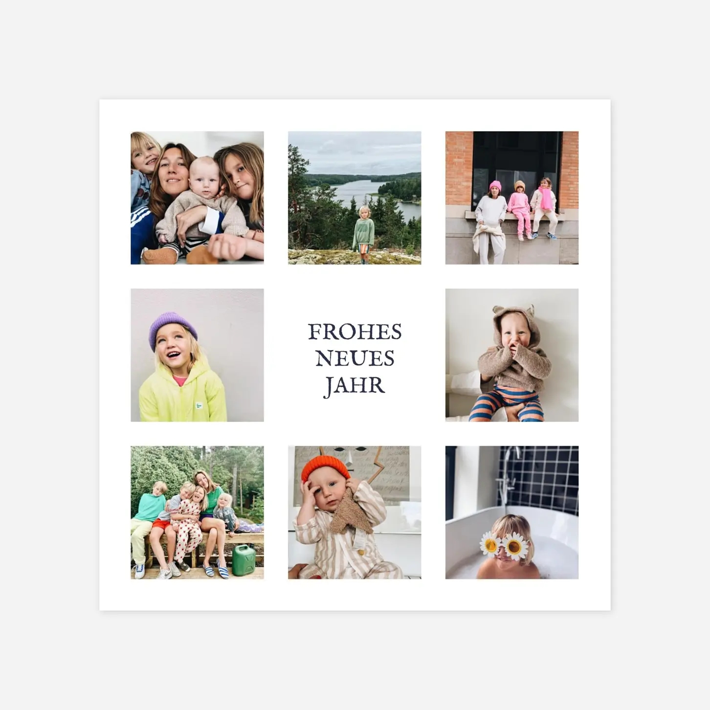 Weihnachtskarte 8 Fotos