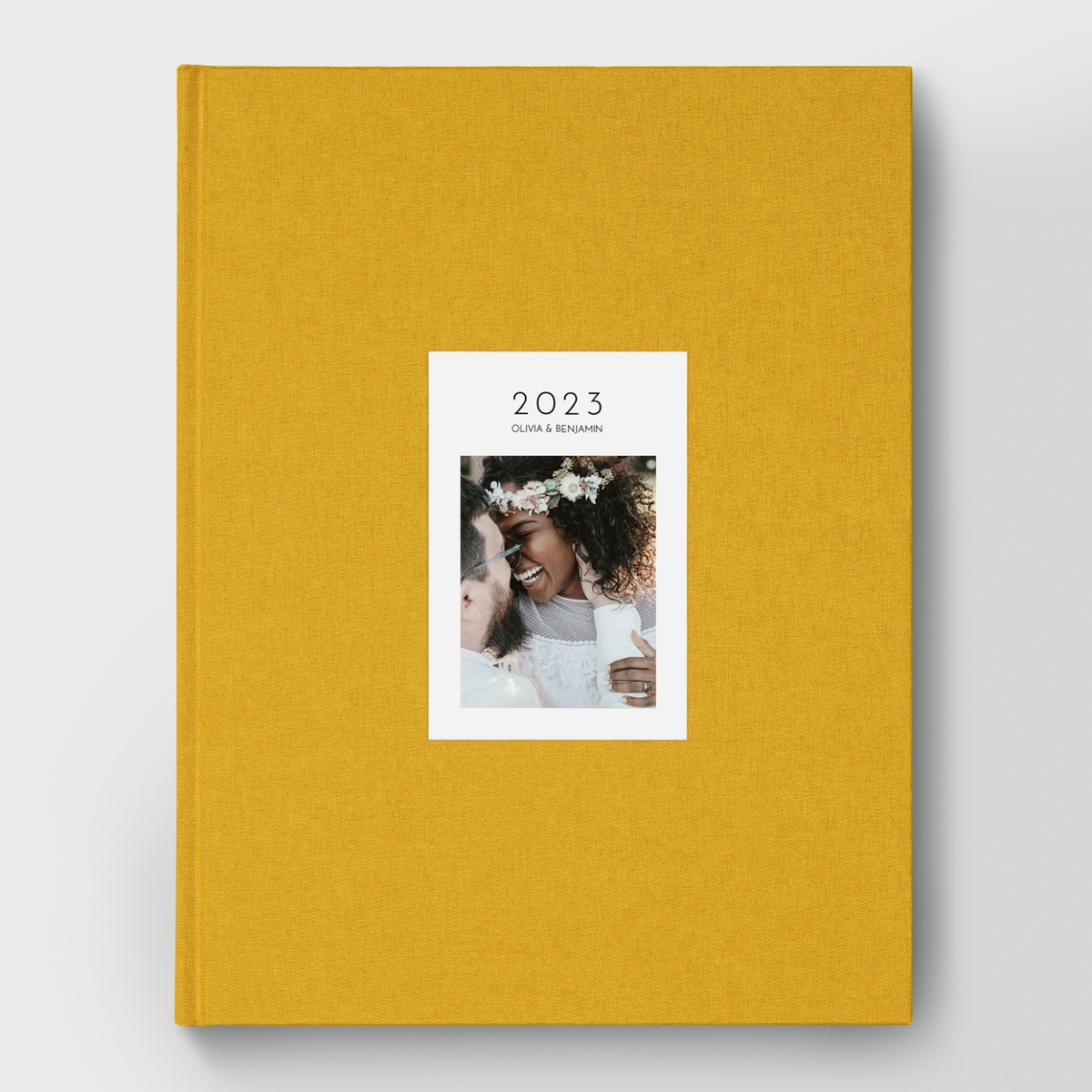 Fotobuch mit Stoffeinband Fotoprägung