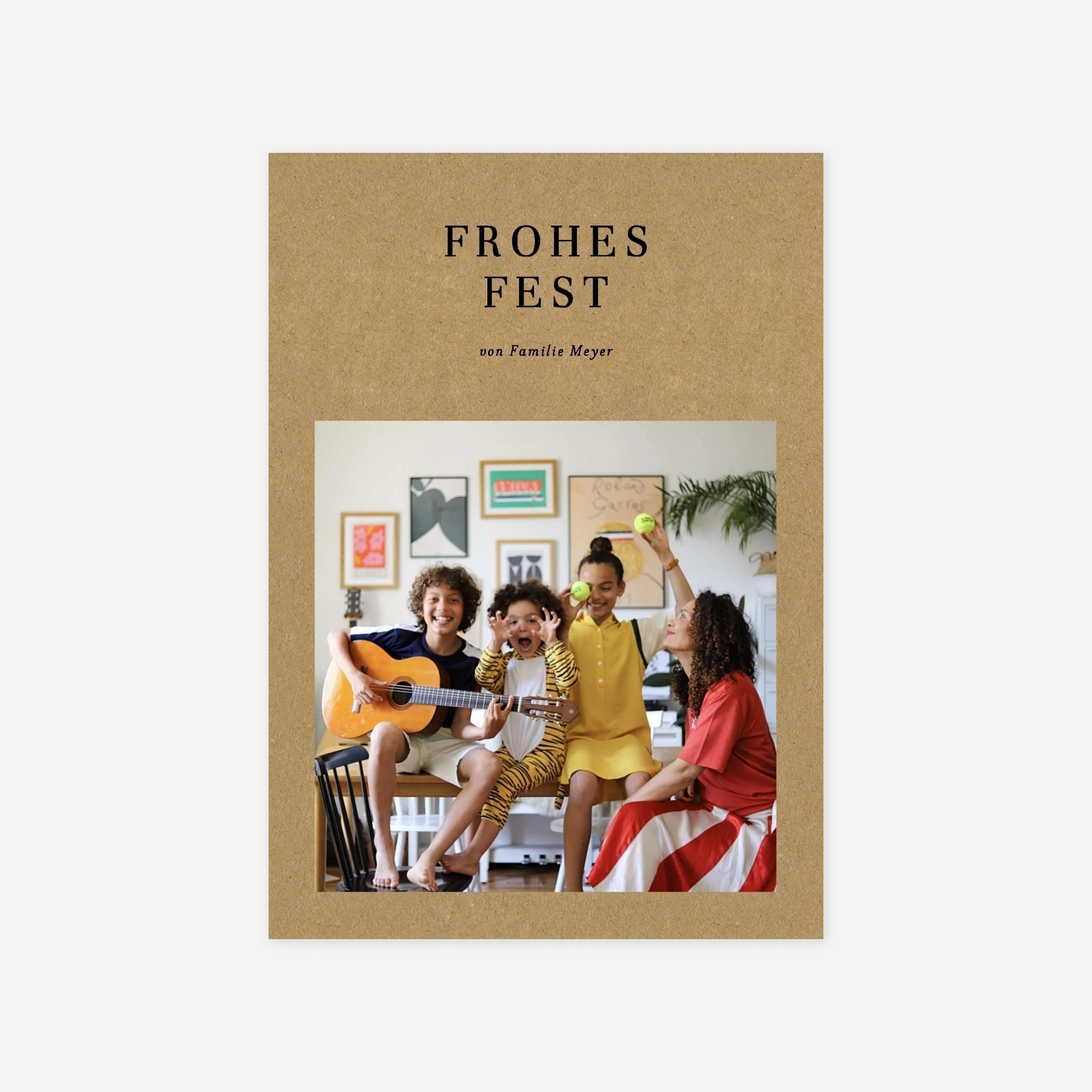 Weihnachtskarte Magazin bunt