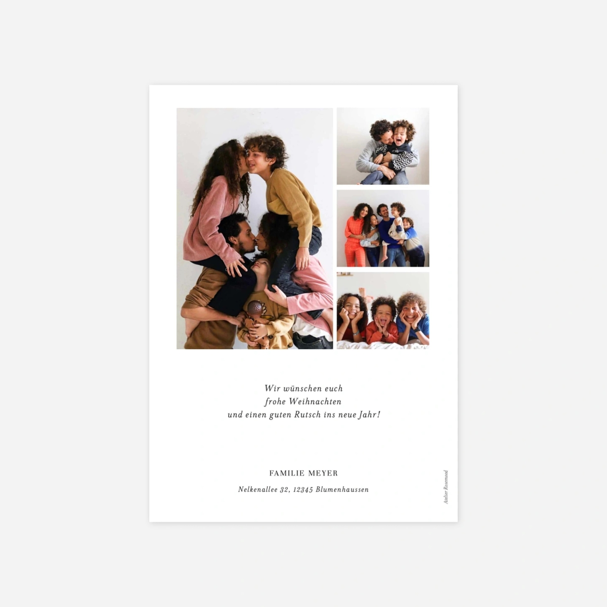 Weihnachtskarte Magazin bunt