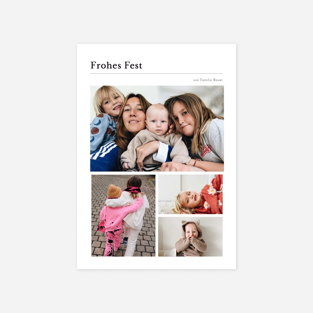 Weihnachtskarte Schreibmaschine II