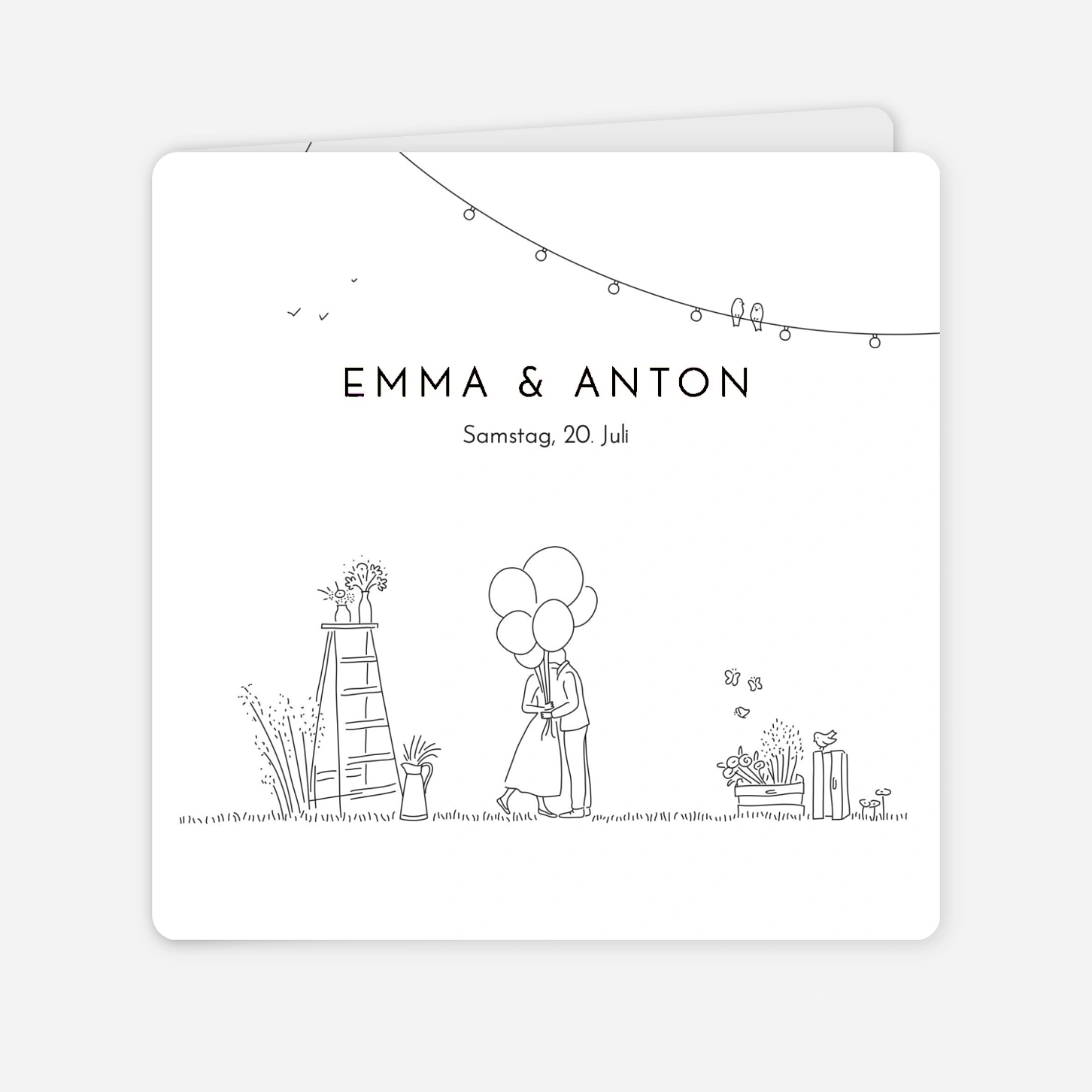 Hochzeitseinladung Sommerhochzeit