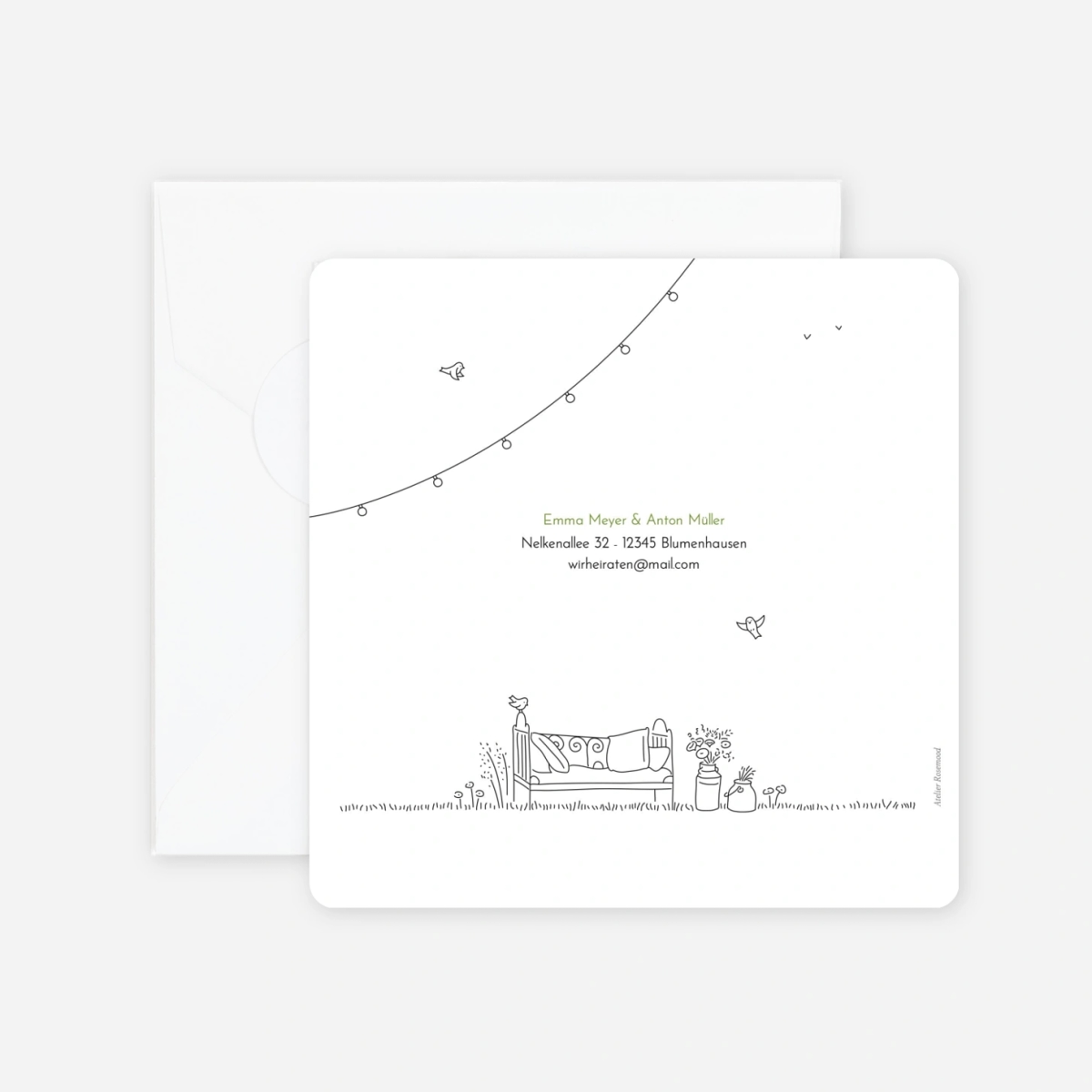 Hochzeitseinladung Sommerhochzeit