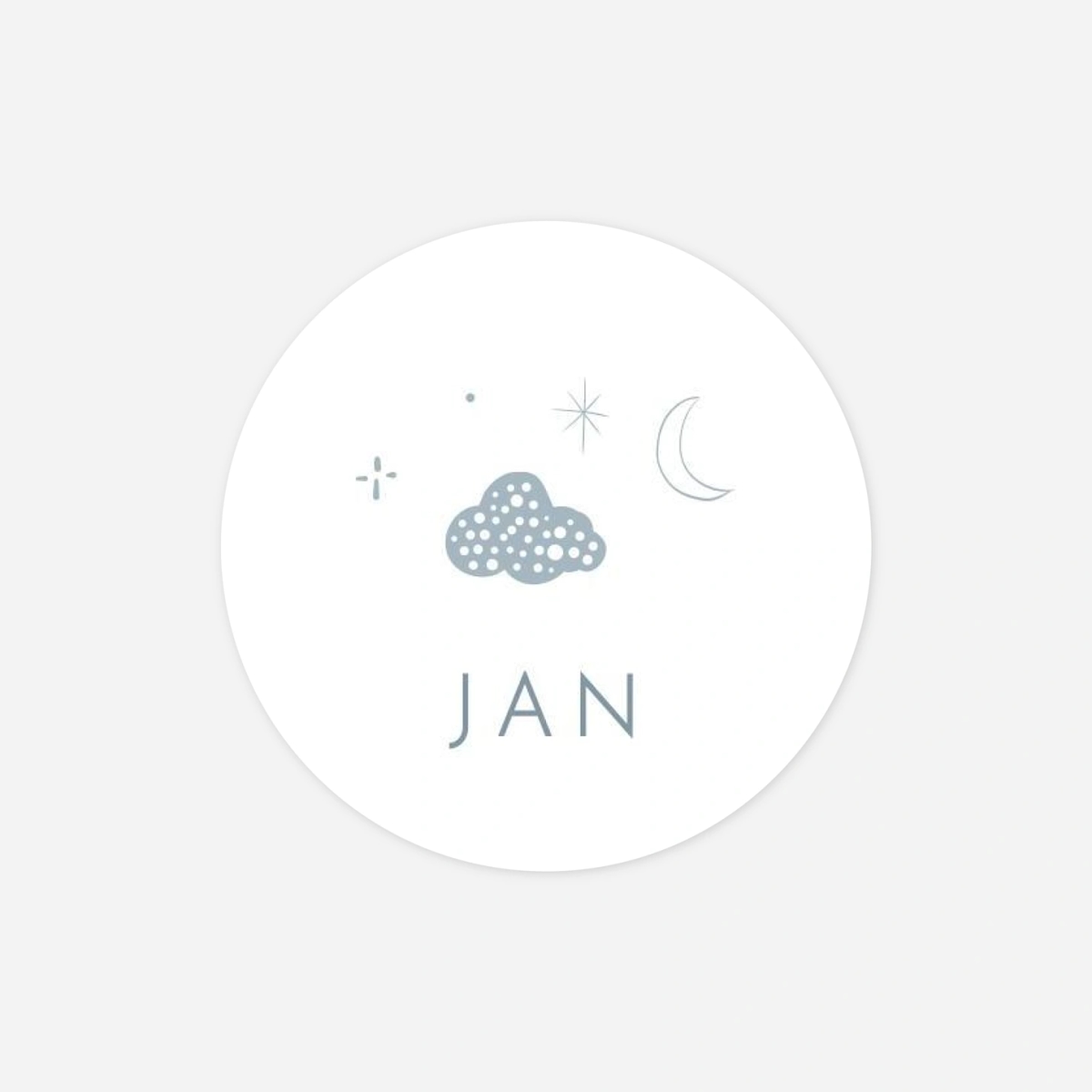 Aufkleber (Gastgeschenk) Sternennacht