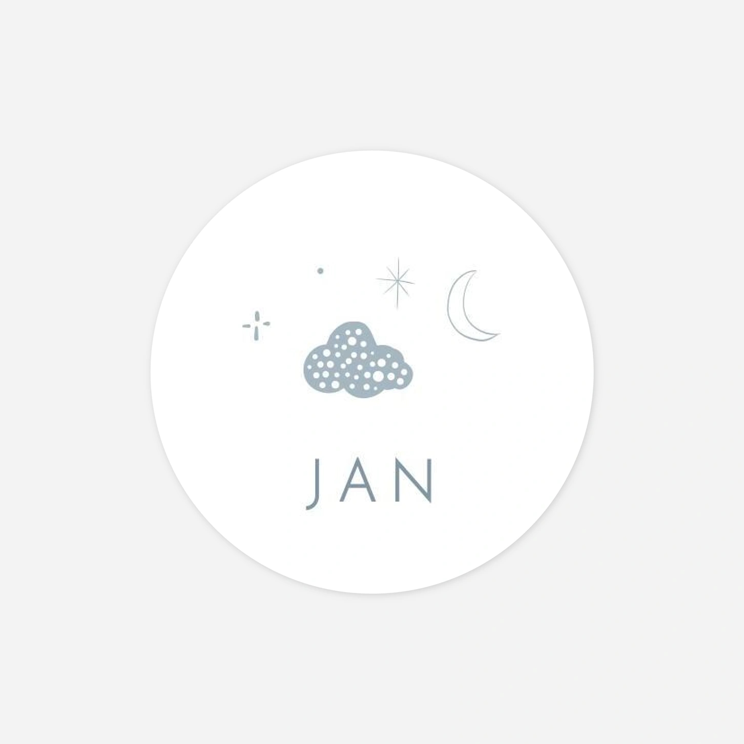 Aufkleber (Gastgeschenk) Sternennacht