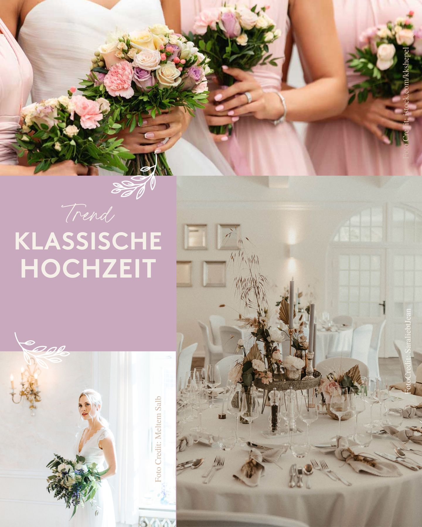 Klassische Hochzeit - Trend